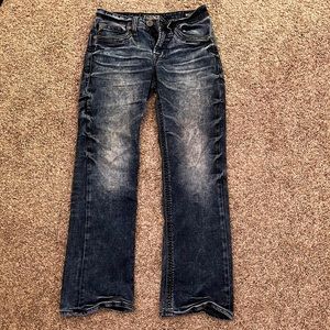 Buckle Salvage 28 straight regular fit dark denim jeans